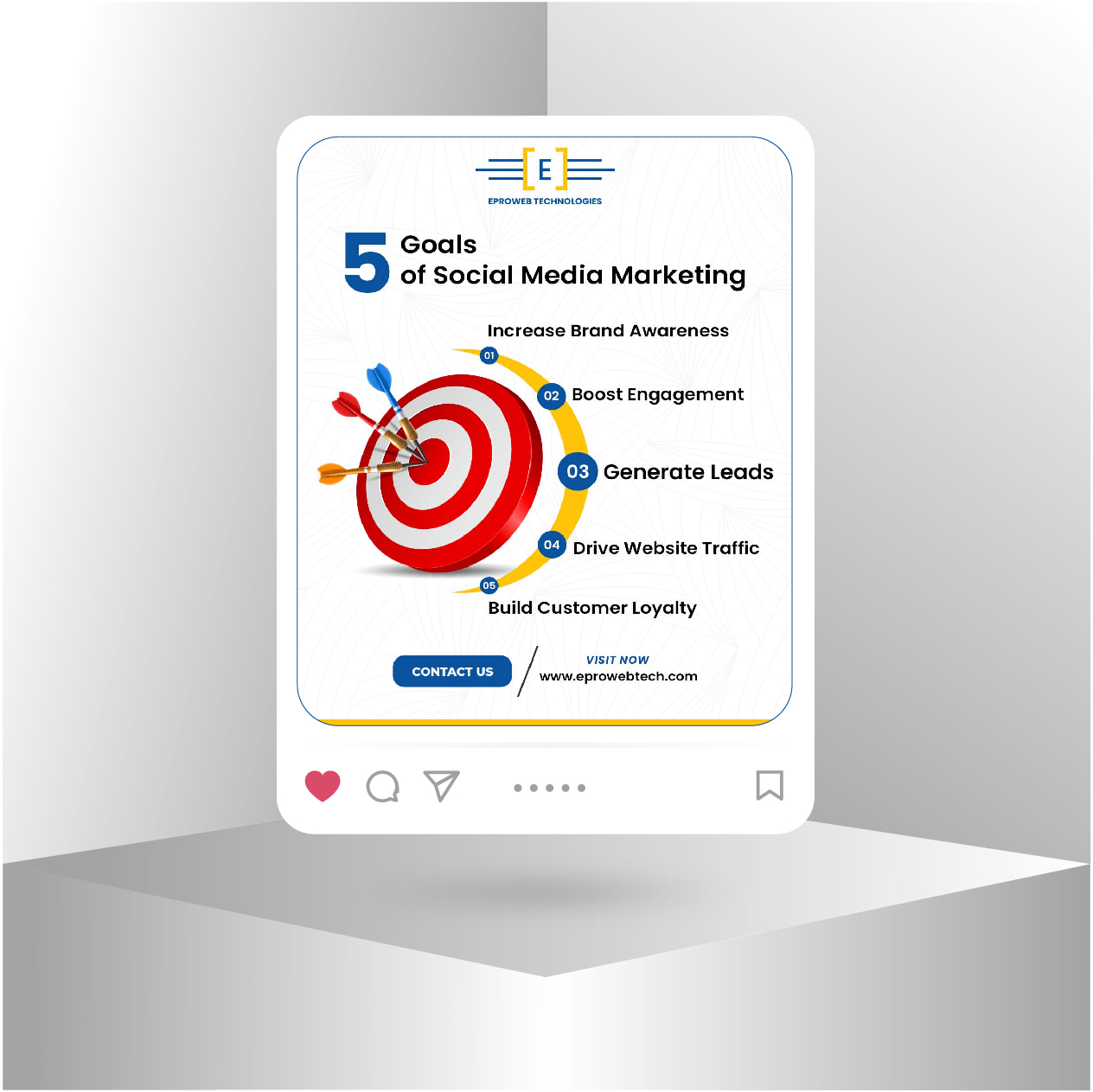 EproWeb Technologies — 5 Goals of Social Media Marketing logo